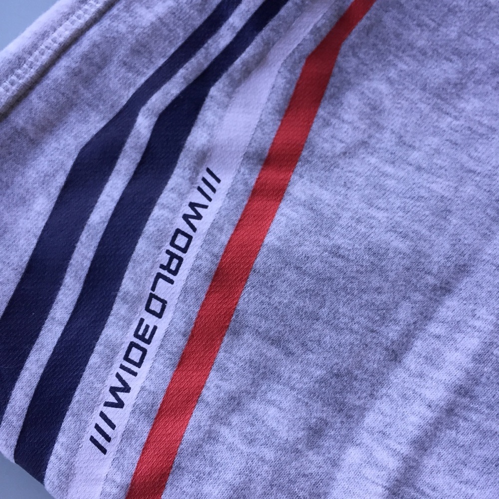 MOSSIMO boys track pants WIDE WORLD boys sweatpants sz 12 grey blue green red - Picture 3 of 14